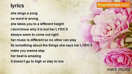 mers muniz - lyrics