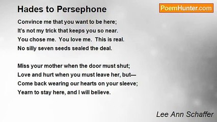 Lee Ann Schaffer - Hades to Persephone