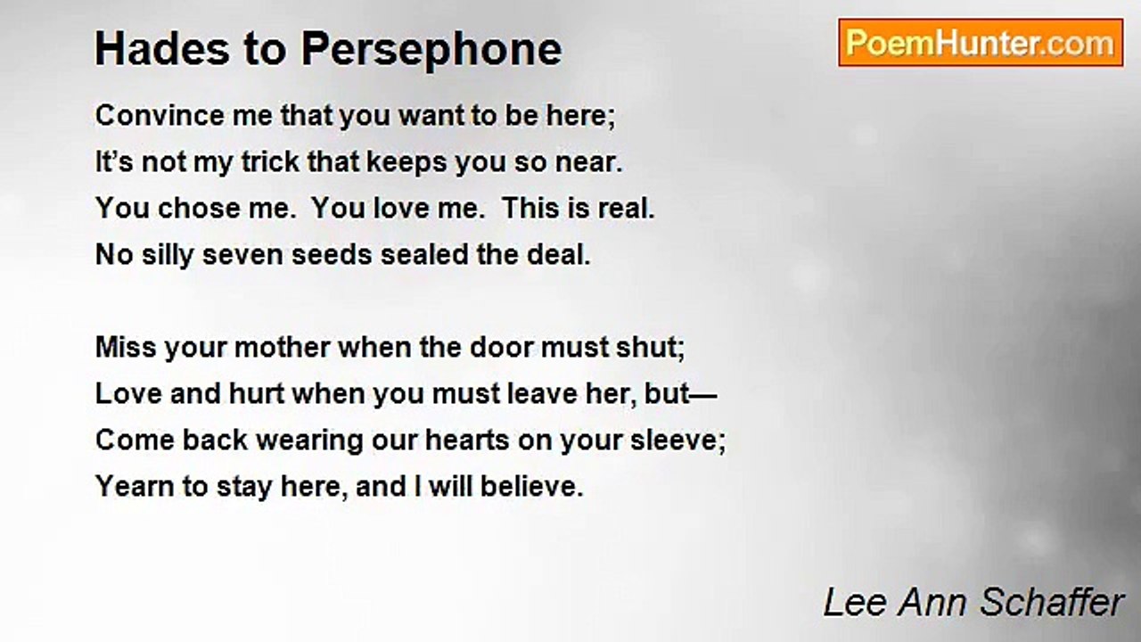 Lee Ann Schaffer - Hades to Persephone