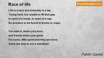 Fahim Sayed - Race of life