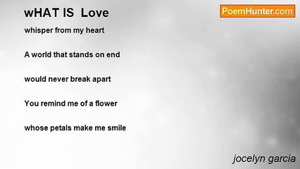 jocelyn garcia - wHAT IS  Love
