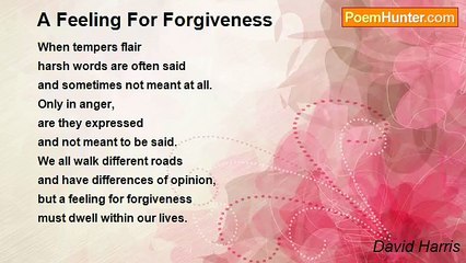 David Harris - A Feeling For Forgiveness