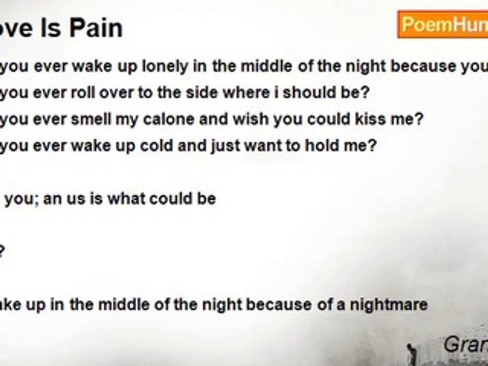 Grant Baker - Love Is Pain