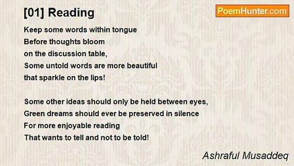 Ashraful Musaddeq - [01] Reading