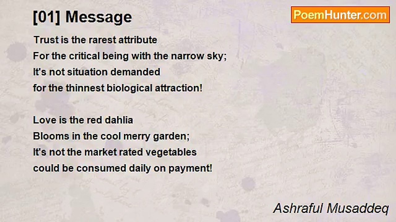 Ashraful Musaddeq - [01] Message