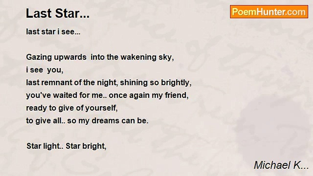 Michael K... - Last Star...