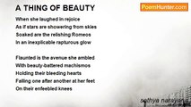 sathya narayana - A THING OF BEAUTY