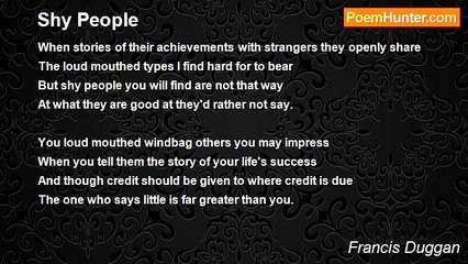 Francis Duggan - Shy People