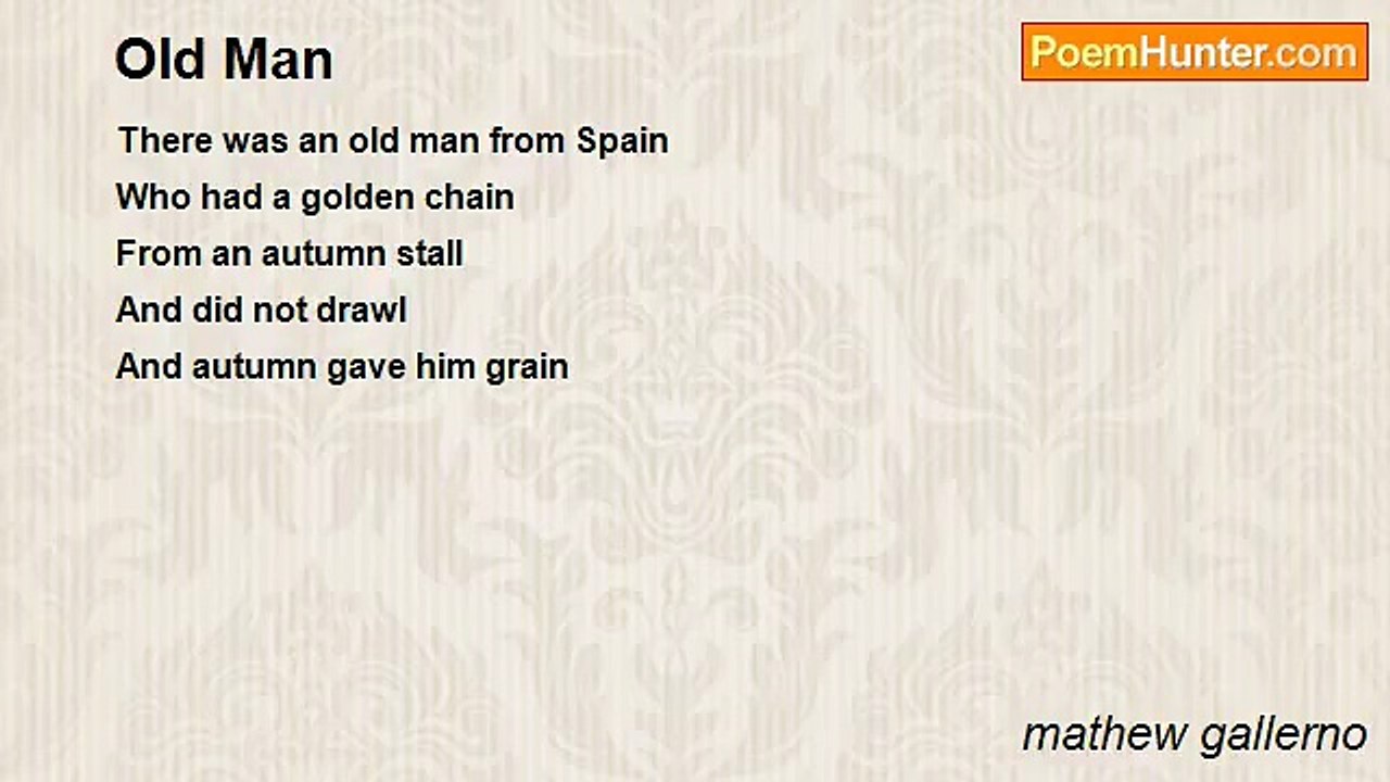 mathew gallerno - Old Man