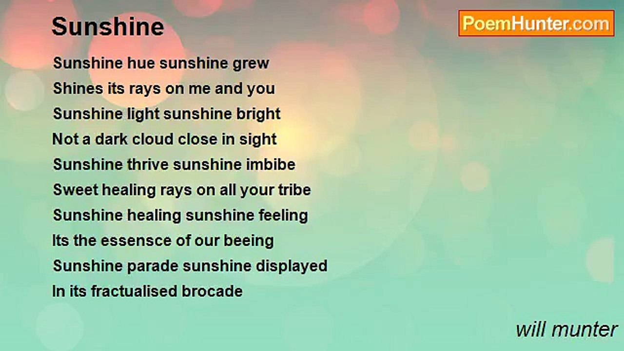 will munter - Sunshine