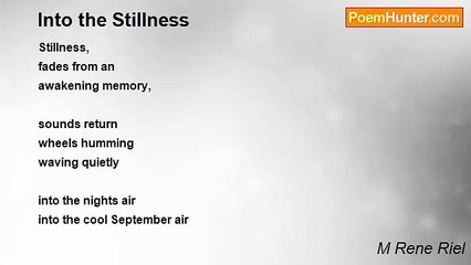 M Rene Riel - Into the Stillness