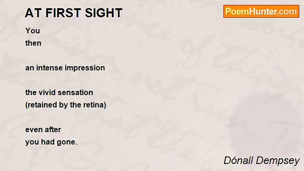 Dónall Dempsey - AT FIRST SIGHT