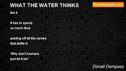 Dónall Dempsey - WHAT THE WATER THINKS