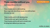 millie st.claire - Three months without you