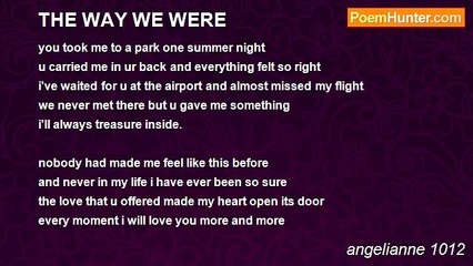 angelianne 1012 - THE WAY WE WERE