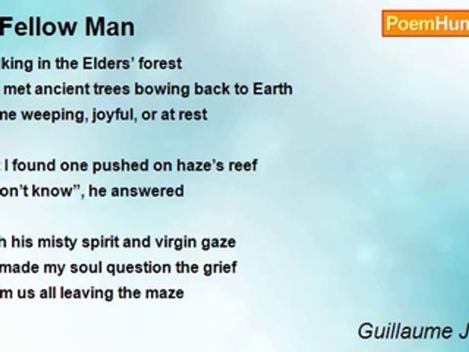 Guillaume Jacques - A Fellow Man