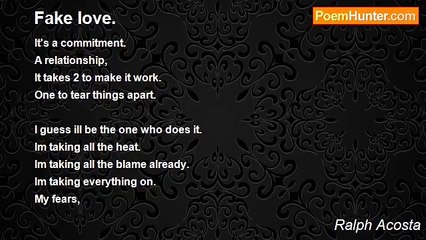 Ralph Acosta - Fake love.
