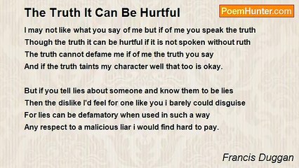 Francis Duggan - The Truth It Can Be Hurtful