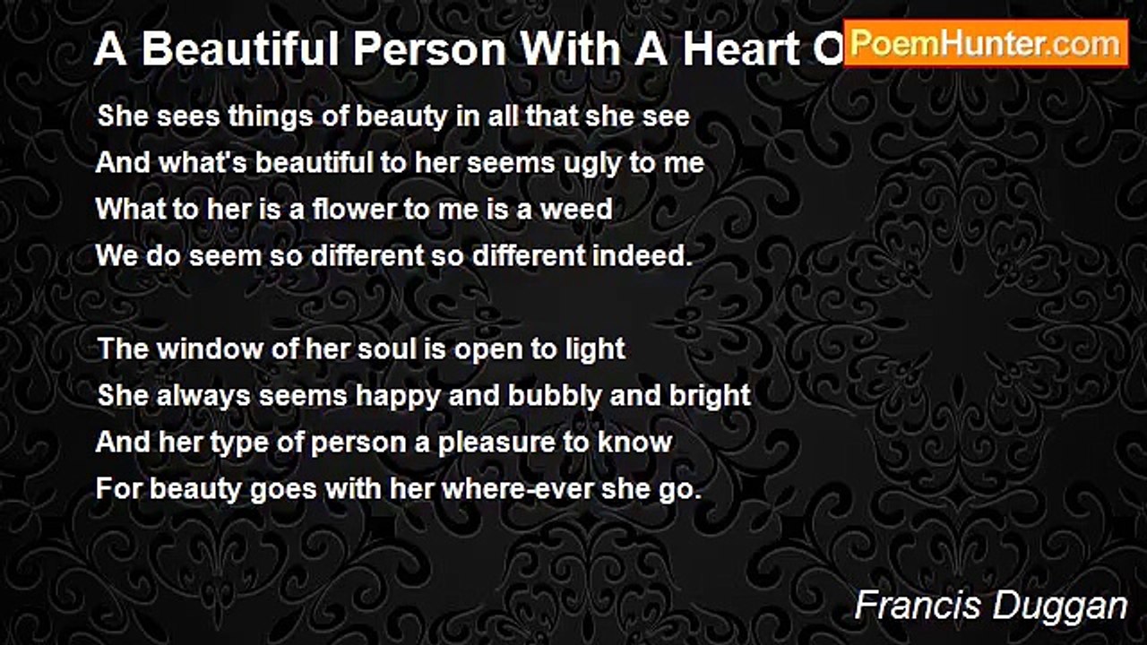 Francis Duggan - A Beautiful Person With A Heart Of Gold