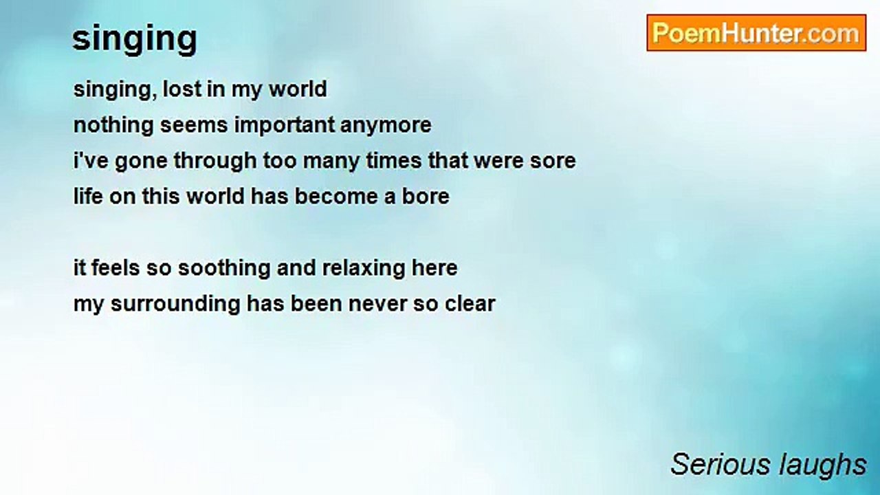 Serious laughs - singing
