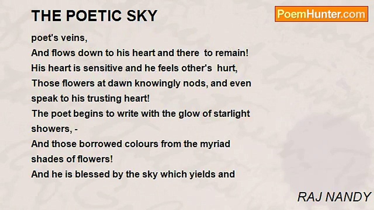 RAJ NANDY - THE POETIC SKY