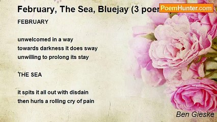 Ben Gieske - February, The Sea, Bluejay (3 poems)