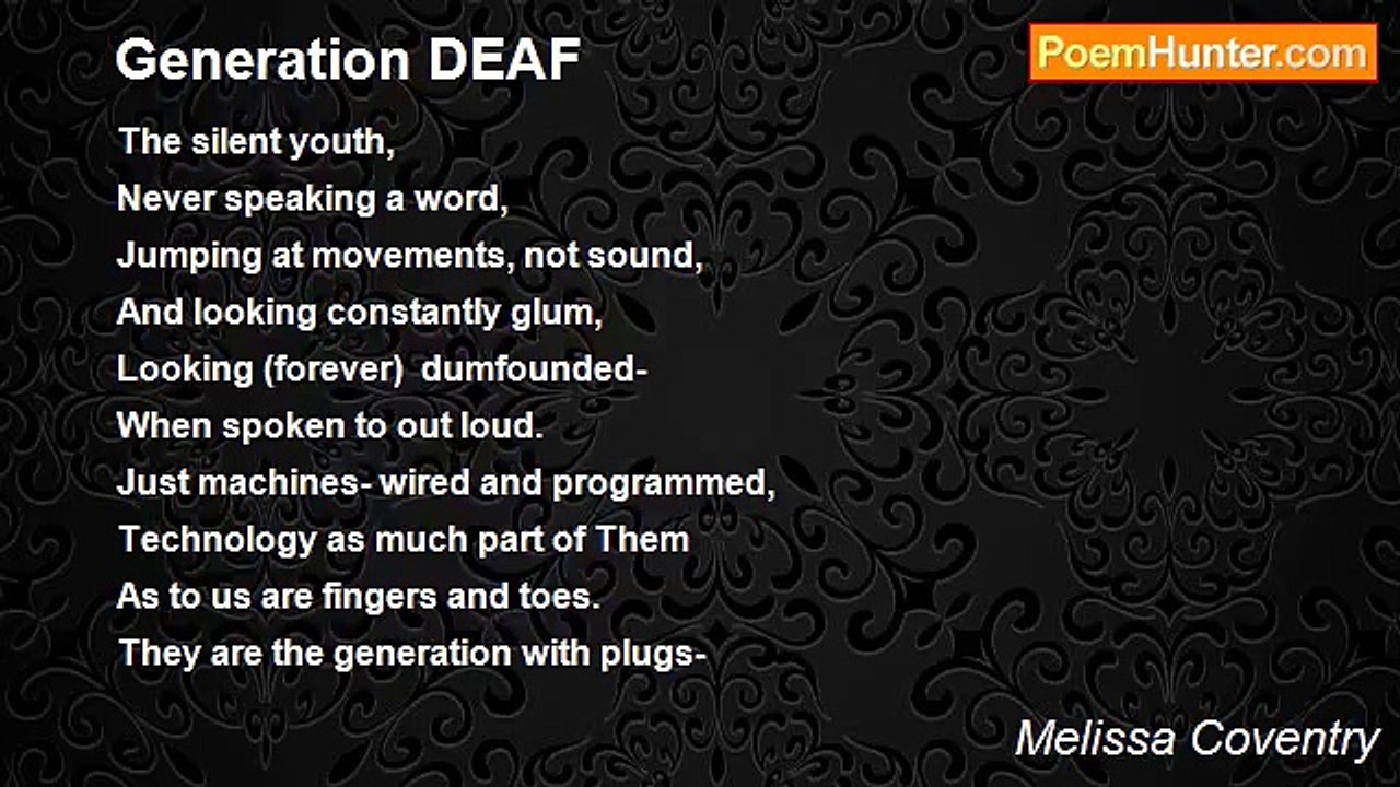 Melissa Coventry - Generation DEAF