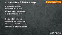 Ralph Acosta - A sweet but faithless lady