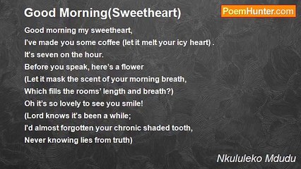 Nkululeko Mdudu - Good Morning(Sweetheart)