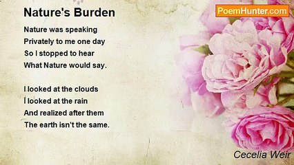Cecelia Weir - Nature's Burden