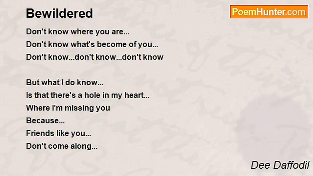 Dee Daffodil - Bewildered