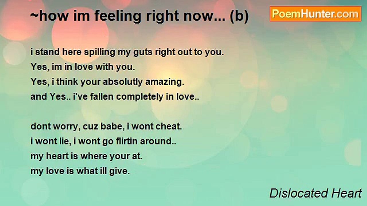 Dislocated Heart - ~how im feeling right now... (b)