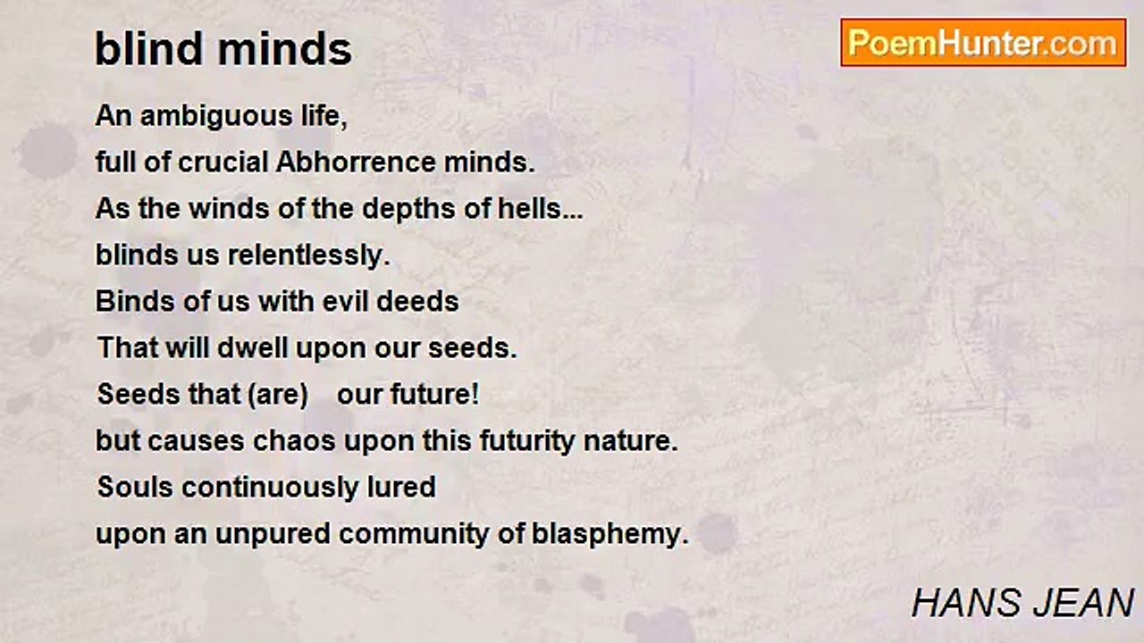 HANS JEAN - blind minds