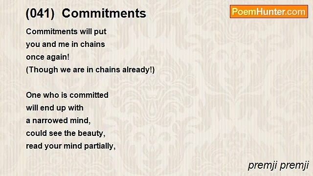 premji premji - (041) Commitments