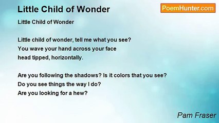 Pam Fraser - Little Child of Wonder