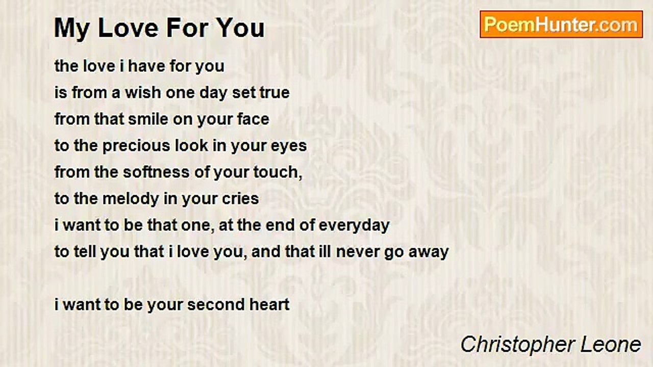 Christopher Leone - My Love For You