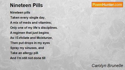 Carolyn Brunelle - Nineteen Pills