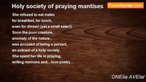 ONElia AVElar - Holy society of praying mantises