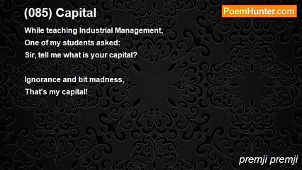 premji premji - (085) Capital