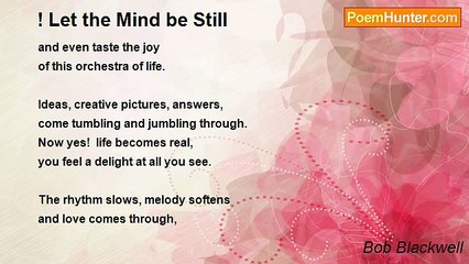 Bob Blackwell - ! Let the Mind be Still