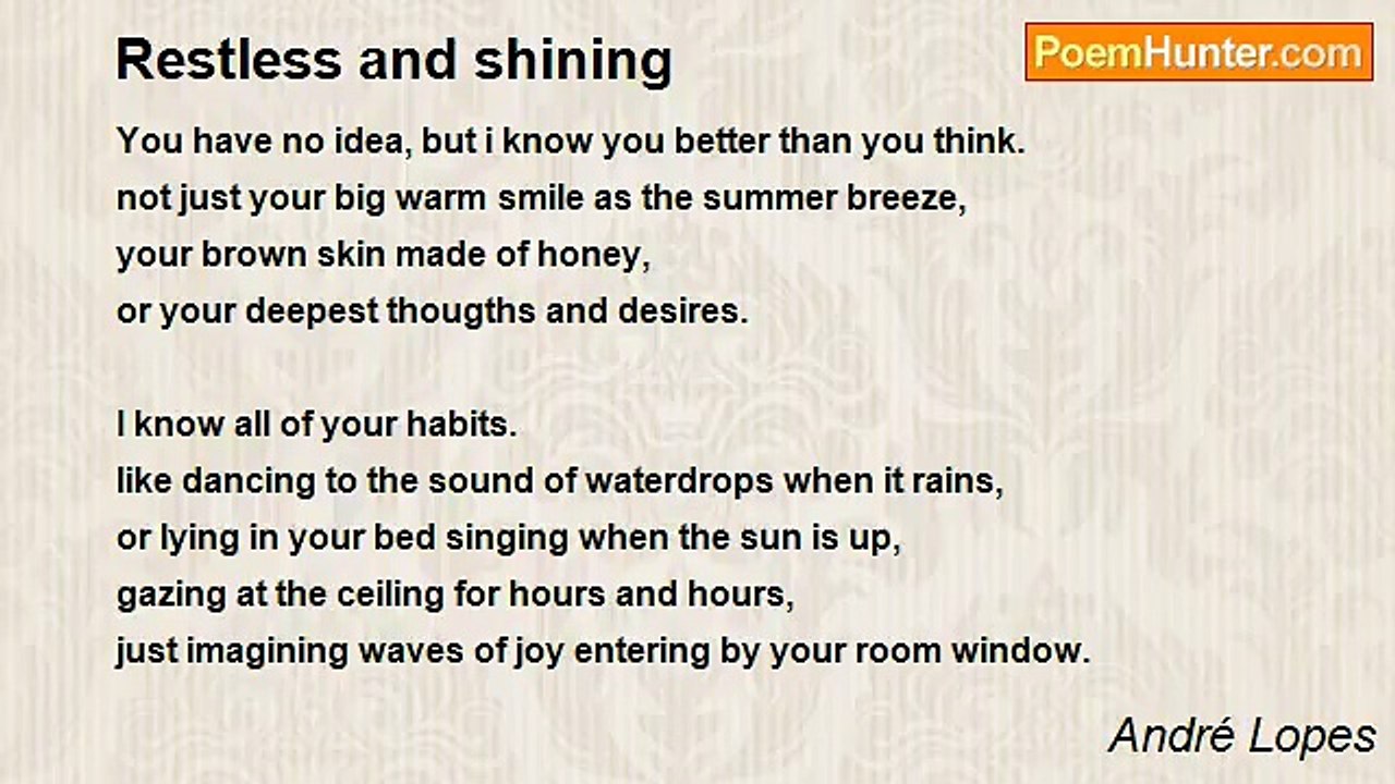 André Lopes - Restless and shining