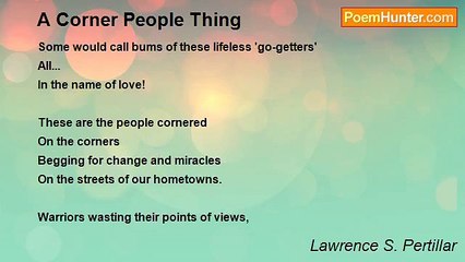 Lawrence S. Pertillar - A Corner People Thing