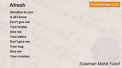 Sulaiman Mohd Yusof - Afresh