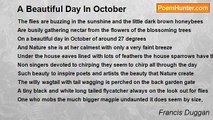 Francis Duggan - A Beautiful Day In October