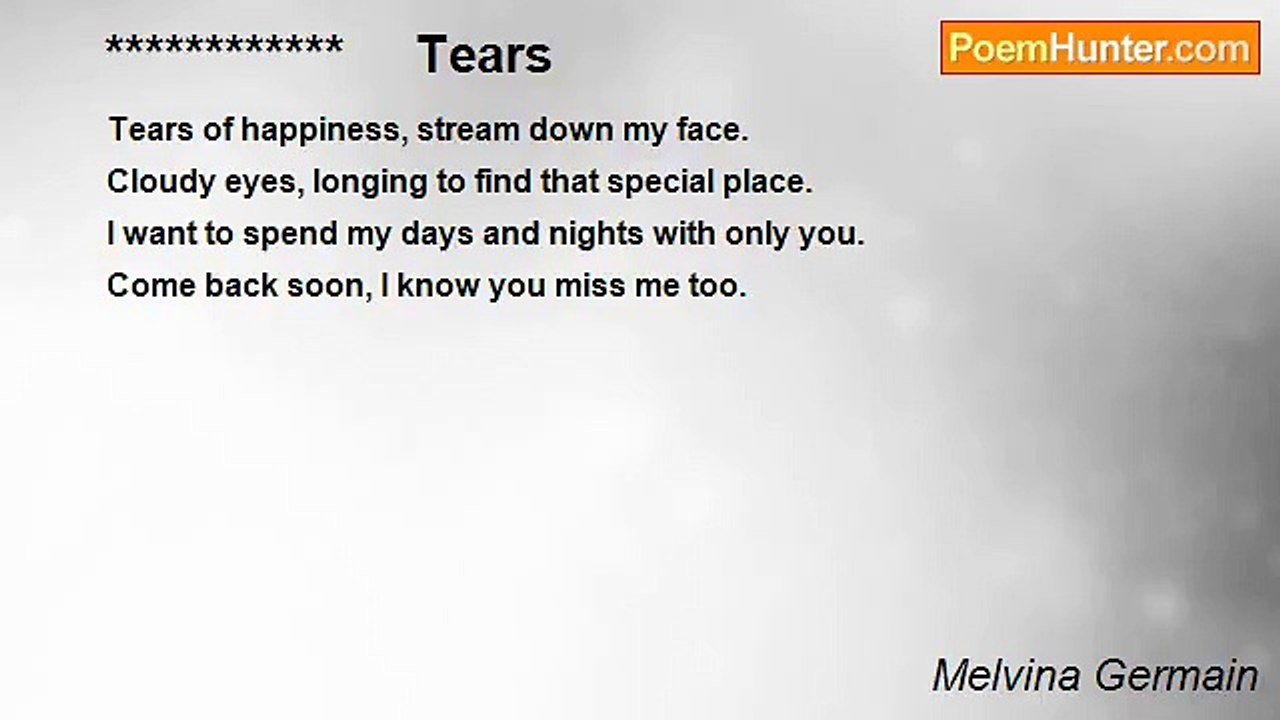 Melvina Germain - ************     Tears