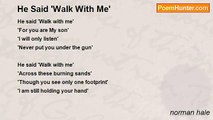 norman hale - He Said 'Walk With Me'