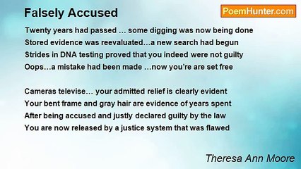 Theresa Ann Moore - Falsely Accused