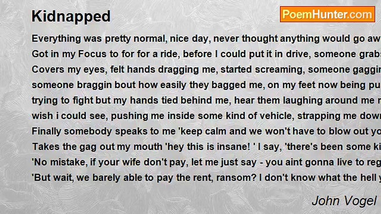 John Vogel - Kidnapped