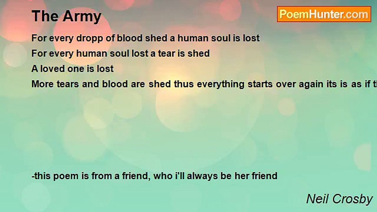 Neil Crosby - The Army