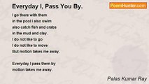 Palas Kumar Ray - Everyday I, Pass You By.